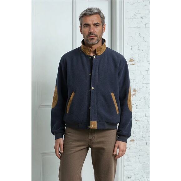 Sun Mountain Sport Golfleece men’s Large Nylon lined Full Zipper Fleece Jacket - Picture 1 of 16